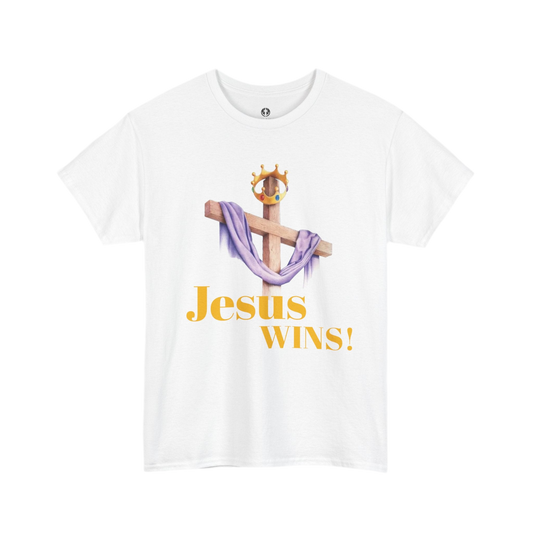 Jesus Wins TEE - Christian Religious Unisex T-Shirt